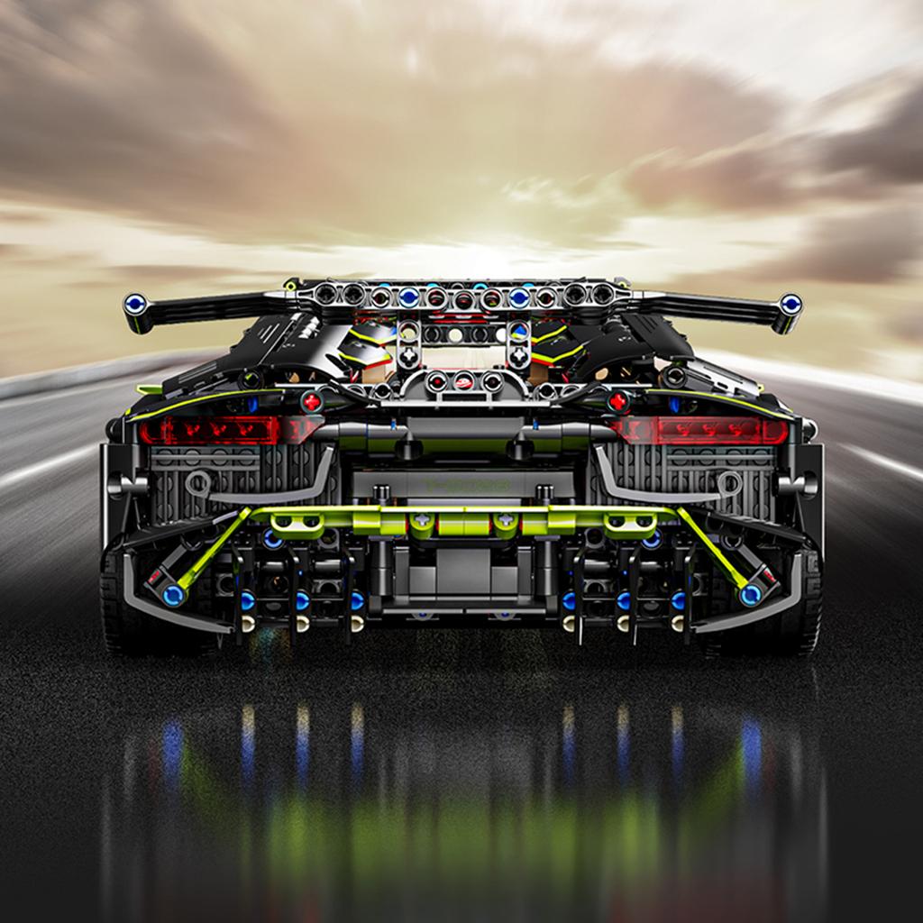 2209PCS Green Sports Car Construction Bricks Playthings Model Sports Car Assemble Blocks Toy Sets Ideal For Kid Desktop Ornament Gifts