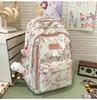 New Sweet Girl Backpack Waterproof Primary School Junior High School Student Schoolbag Printed Bamboo Literary Chinese Style Backpack