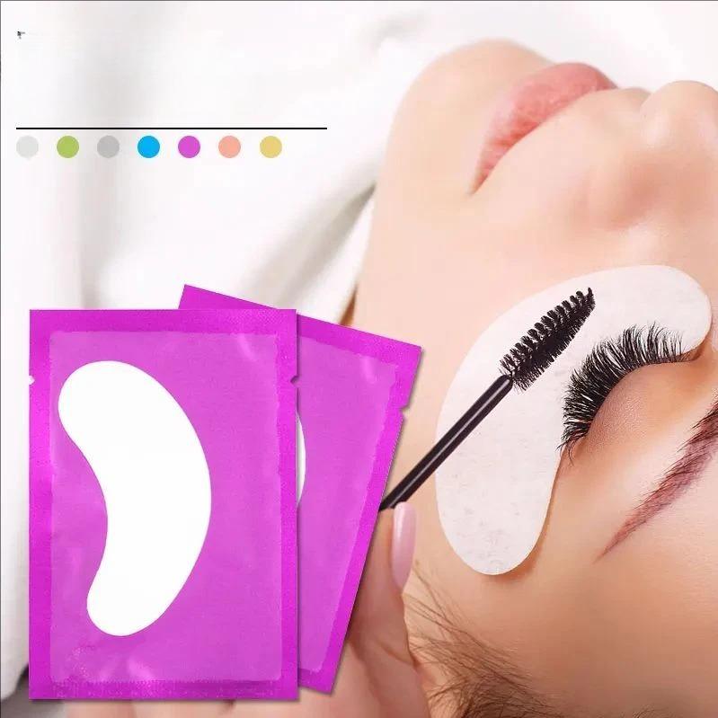 50Pairs Eyelash Pad Gel Patch Grafting Eyelashes Under Eye Patches For Eyelash Extension Paper Sticker Application Make Up