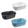 Portable Storage Basket Cleaning Caddy Storage Organizer Tote with Handle for Laundry Bathroom Kitchen Spray Bottles