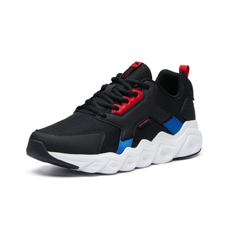 Anta Comfortable Cushioning Slip Resistant Low Top Running Shoes Men's Black White Sports 111935524R-4