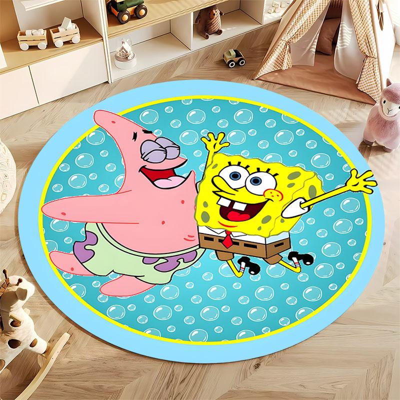 Best Seller! Classic Cartoon Doraemon Print Round Carpet Surprise Gift for Boys and Girls Bedroom Mat Living Room Sofa Study Rug