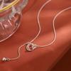 925 Sterling Silver Round Necklace - Light Luxury 2025 High-End Clavicle Chain Choker for Women