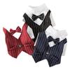 Lightweight Dog Wedding Suit Short Sleeve Spring Suit Shirt Pet Tuxedo Outfit  for Teddy Dogs