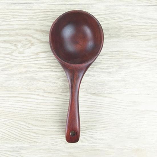 Träslev i japansk stil med långt handtag Trä Slät textur Skopa Slev för hotell