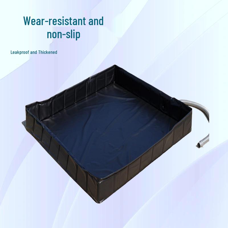 

Foldable Square Outdoor Water Basin with Drain Pipe for Camping, Picnics, Water Collection, & Vegetable Washing 80x80x12 cm