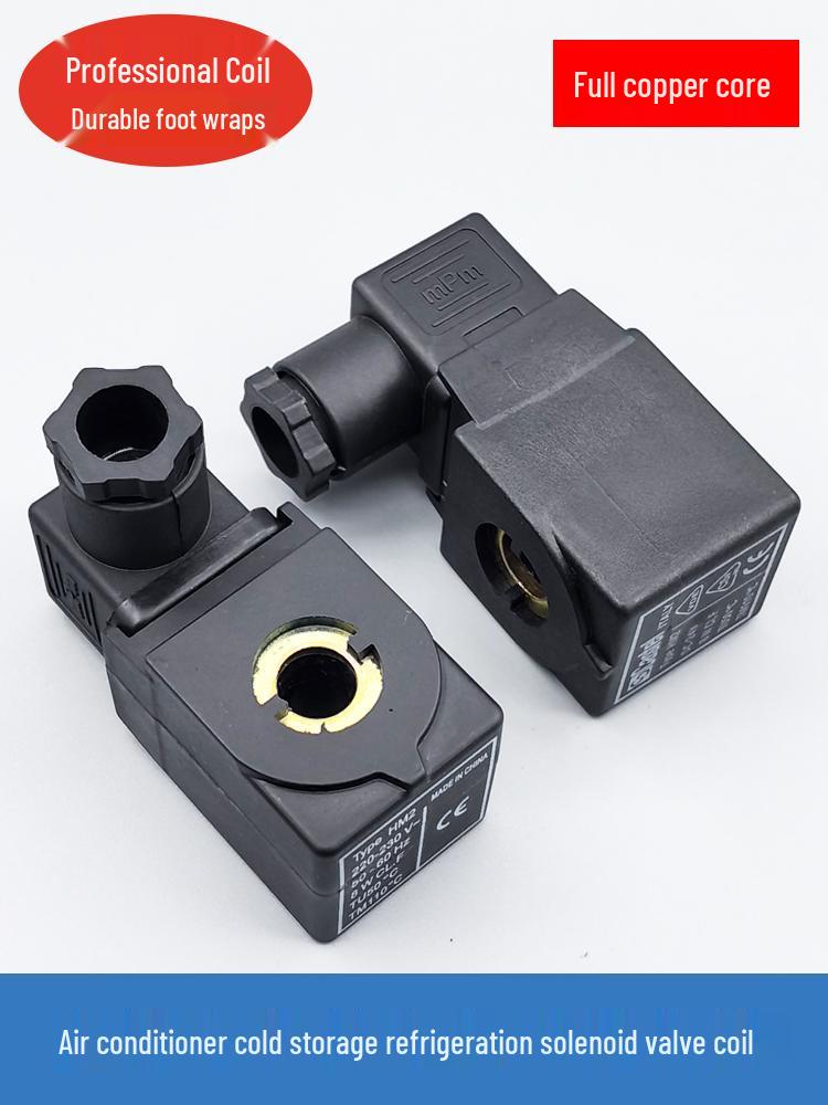HM2 Castel Solenoid Valve Coil, Cold Storage AC Unit Control Valve, AC220V/DC24V