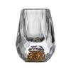 Eingebetteter Blattgold Baijiu Becher Hotel Hochzeitsfeier Trinken transparentes Weinglas atmosphärische Geschenkbox Schnapsbecher Set