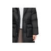 Skechers Fashionable Versatile Comfortable Warm Hooded Down Jacket Women Outerwear Carbon-Black L424W165-0018