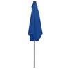 LED Illuminated Sun Umbrella with Aluminum Pole 300 Cm Azure Blue