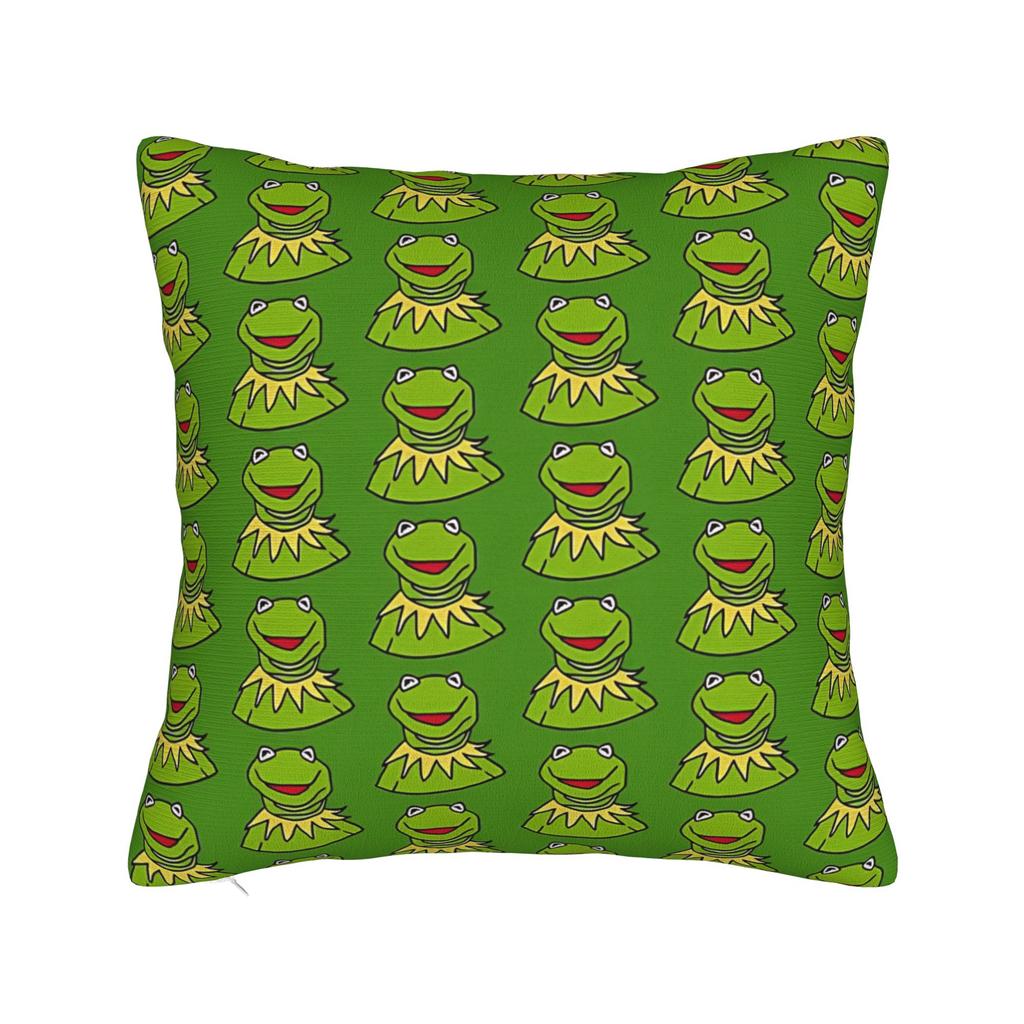 Kermit Square Pillow Case Polyester Decorative Pillow The Frog Meme Fashion Pillowcover Home Decor