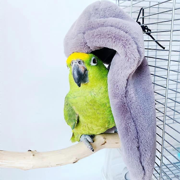 Bird Nest Parrot Blanket Warm Plush Fluffy Hanging Hammock Budgie Toys Winter Warm Bird Nest