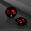 1pc Car Luminous Clock  Automobiles Internal Stick-On Mini Digital Watch Circular LED Electronic Watch Auto Interior Accessories