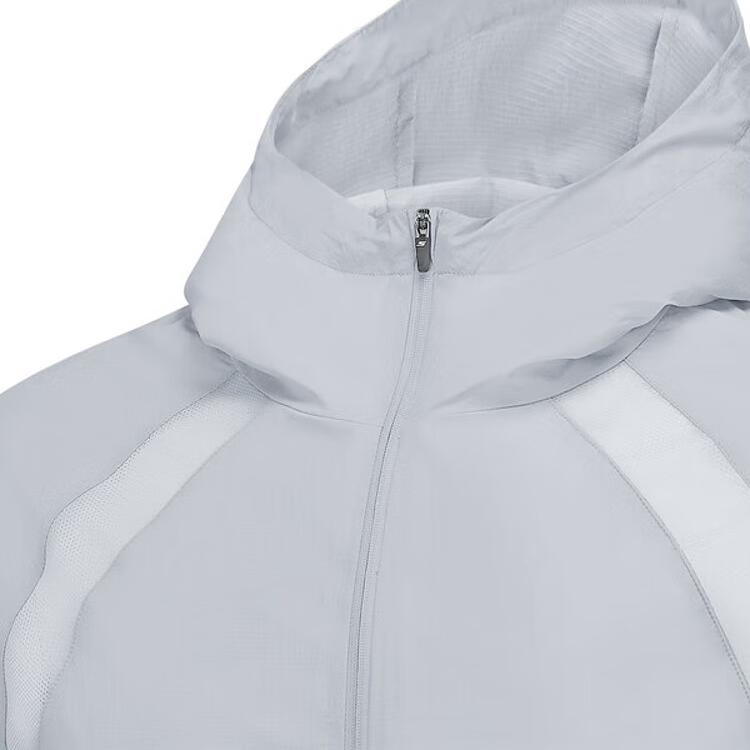 Skechers Quick-Drying Comfortable Hooded Zip-Up Long Sleeve Jacket Unisex Jackets High-Rise-Gray P225U071-004T