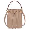 Code Logo Drawstring Closure Leather Strap Bucket Bag Mini Women Bags Light-Pink 6308515