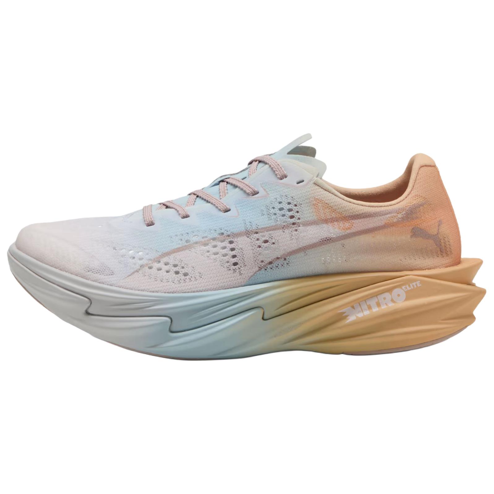 Puma  Deviate Nitro Elite 4 Run Club Jasmine Flower Lucite Women Sneakers Multi-Color Almost-Apricot------Features 312908-01 37.5