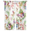 Flower Bird Tulle Sheer Curtains for Living Room Decoration Curtain for the Room Bedroom Kitchen Voile Organza Curtains
