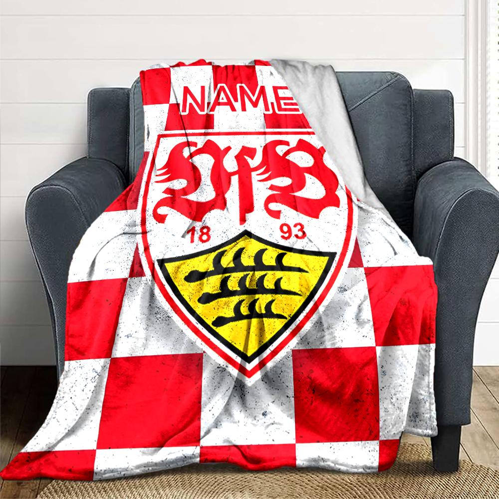 Custom Name Atletico Madrid Crest blanket for Couch & Bed, Plush Cozy Fuzzy Blanket Super Soft & Warm Blankets for Fall and Winter. 0908250