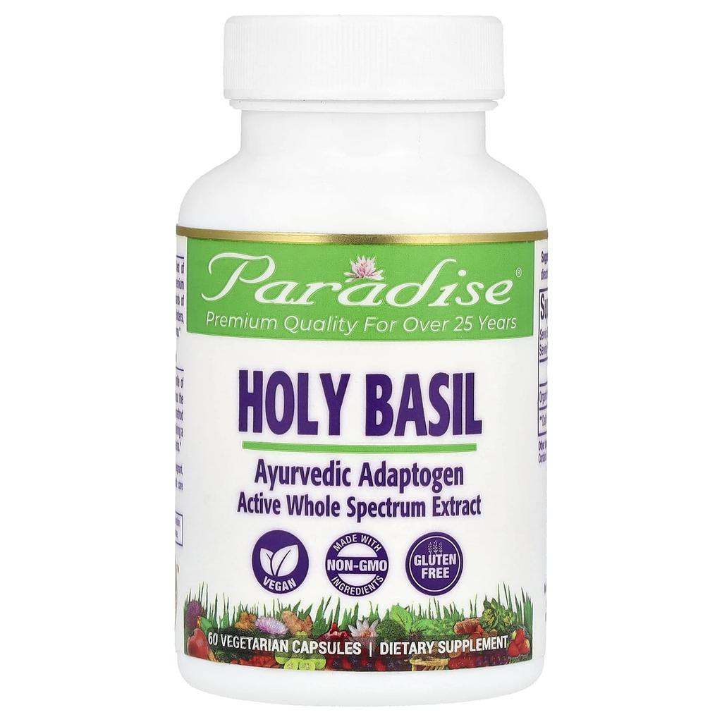 Paradise Herbs, Holy Basil, 60 Veggie Capsules