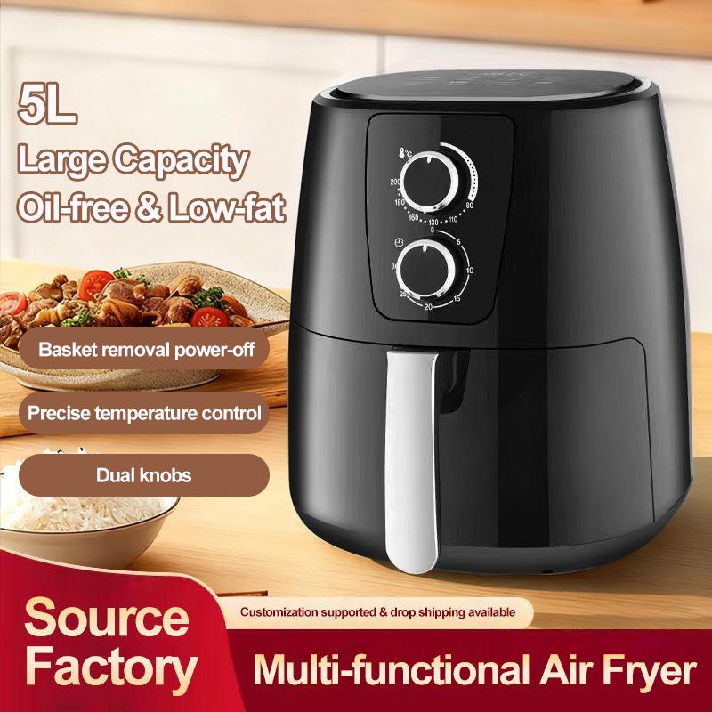Kuaizhi Smart Air Fryer: Multi-functional, Oil-Free, Smoke-Free, Large Capacity, New Model for French Fries.