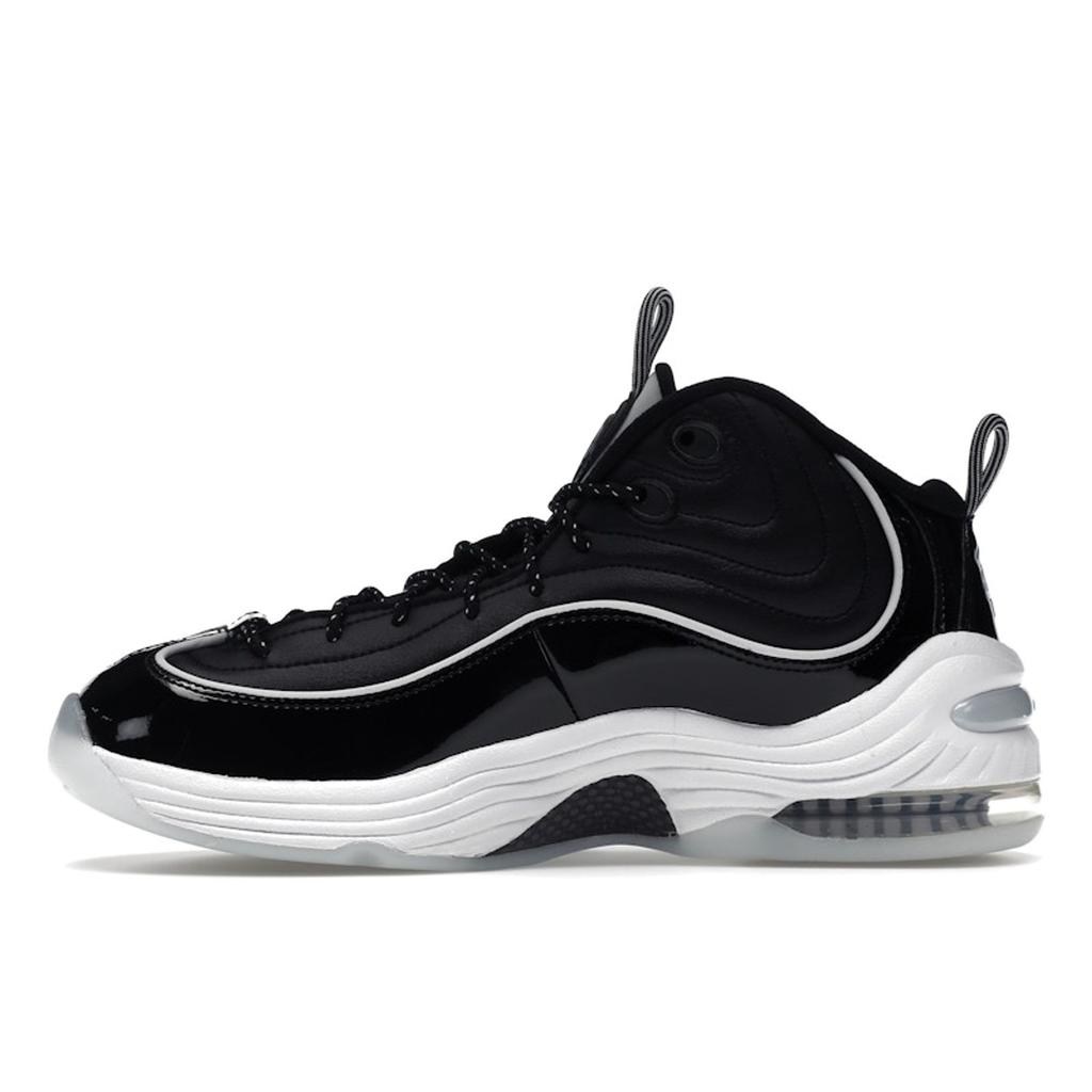 Nike Air Penny 2 Black Patent Unisex Sneakers Multi-Color White Football-Grey DV0817-001