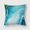 Nordic Blue Marble Polyester Pillowcase Sea Rock Texture Bedside Sofa Chair Throw Pillow Cushion Cover Home Decor Cushion Cover