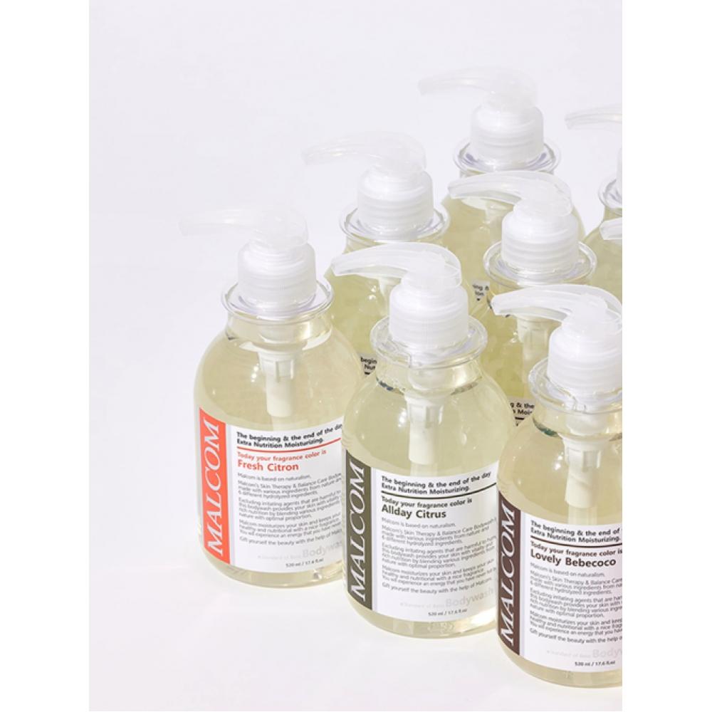 Malcom Allergy Free Mildly Acidic Body Wash 520ml 2 Pack  11 Fragrances 