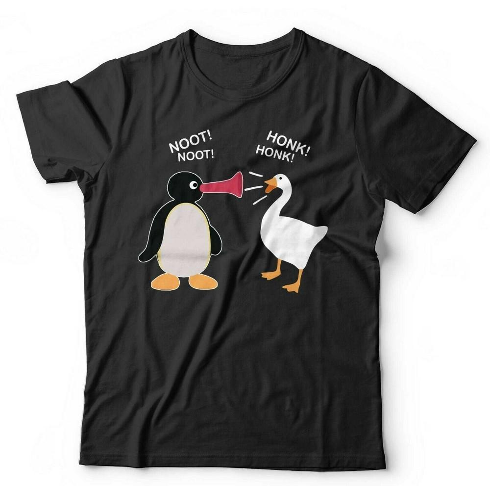Pingu Tshirt Noot Noot Honk Honk Unisex Kids Untitled Goose Game Funny