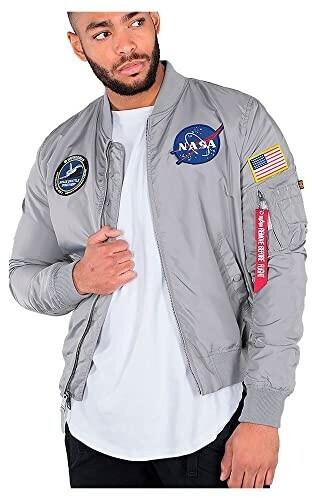Winter Jacket Alpha Industries MA-1 TT NASA Reversible (186101) Silver