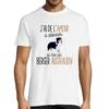 Men's T-shirt - Australian Shepherd - Round Neck - Cotton - Short Sleeves - Funny Humor