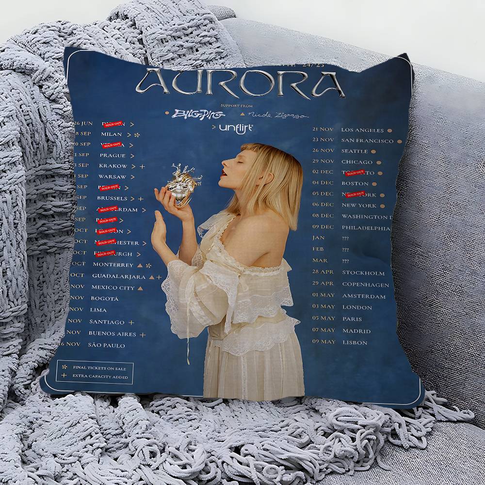 Sänger A-Aurora A-Aksnes Kissenbezug Polyester Sofakissen Dekorative Wurfkissen Heimdekoration Kissenbezug