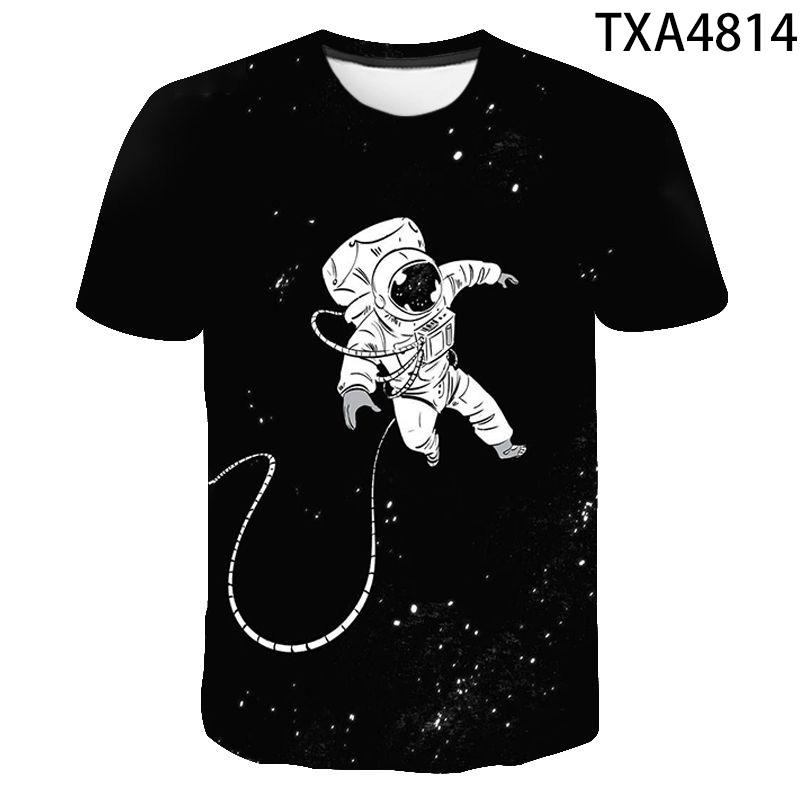 2020 Casual 3D T Shirt Men Women Children Space Astronaut Planet Explore Digital Print Cosmonaut T-shirt Cool Boy Girl Tops Tees