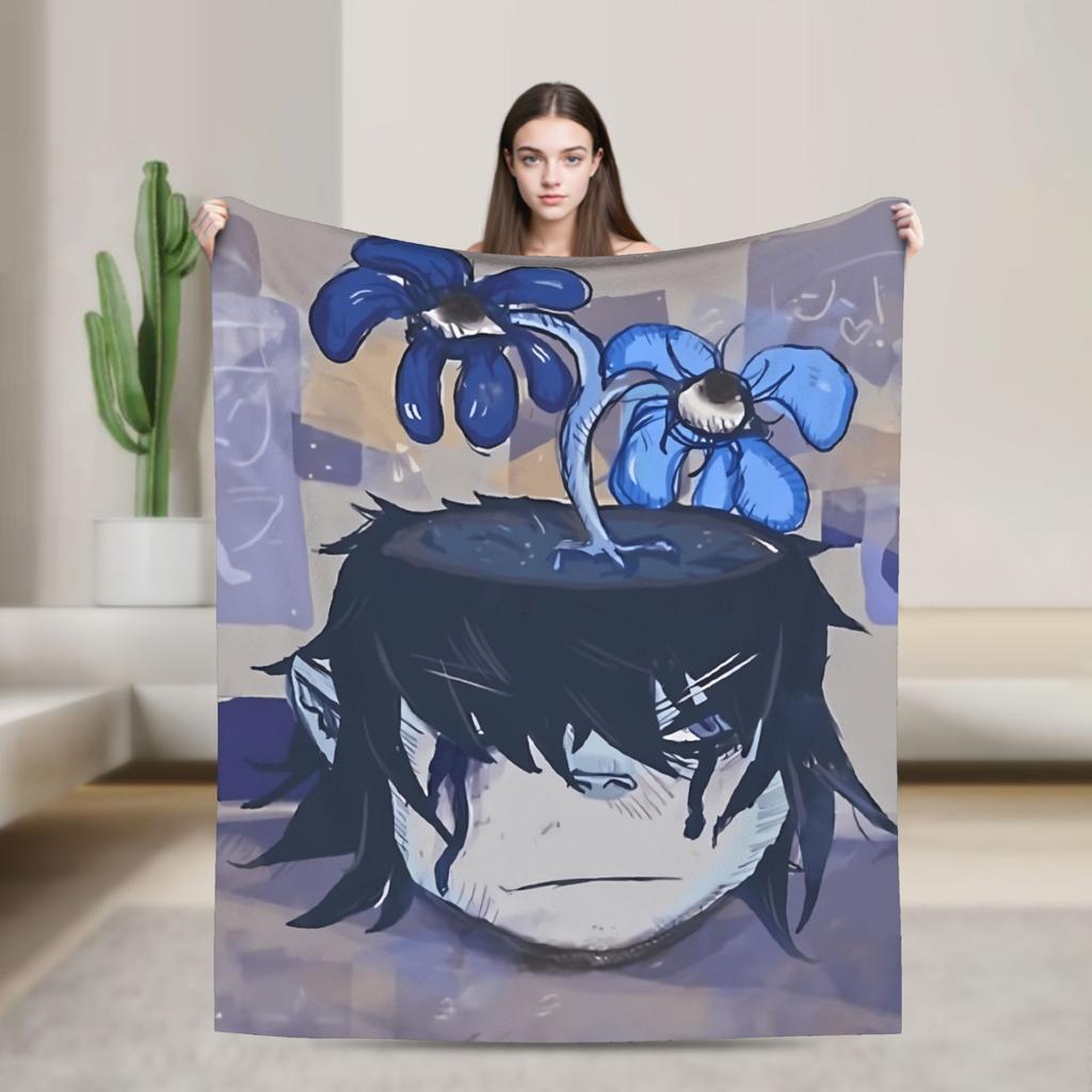Gorillazs Punk Rock Blanket Super Warm Aesthetic Plush Throw Blanket For Couch Chair Sofa Bed Travel Flannel Bedspread Bed Cover