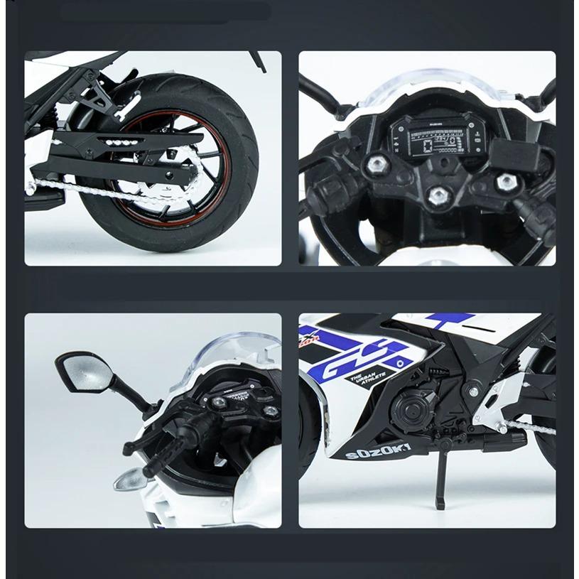 1/12 Suzuki GSX-250R Legierung Rennmotorrad Modell Simulation Druckguss Metall Wettbewerb Motorrad Modell Sammlung Kind Spielzeug Geschenk