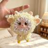 Soft Plush Hanging Ornament Vinyl Doll Cartoon Sheep Bag Charm Pendant Fluffy Lamb Keychain