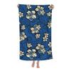 Vintage Floral Beach Towel Microfiber Quick Dry Botanical Flower Bath Towel Oversized Sand Free Travel Swim Decor Gift for Women