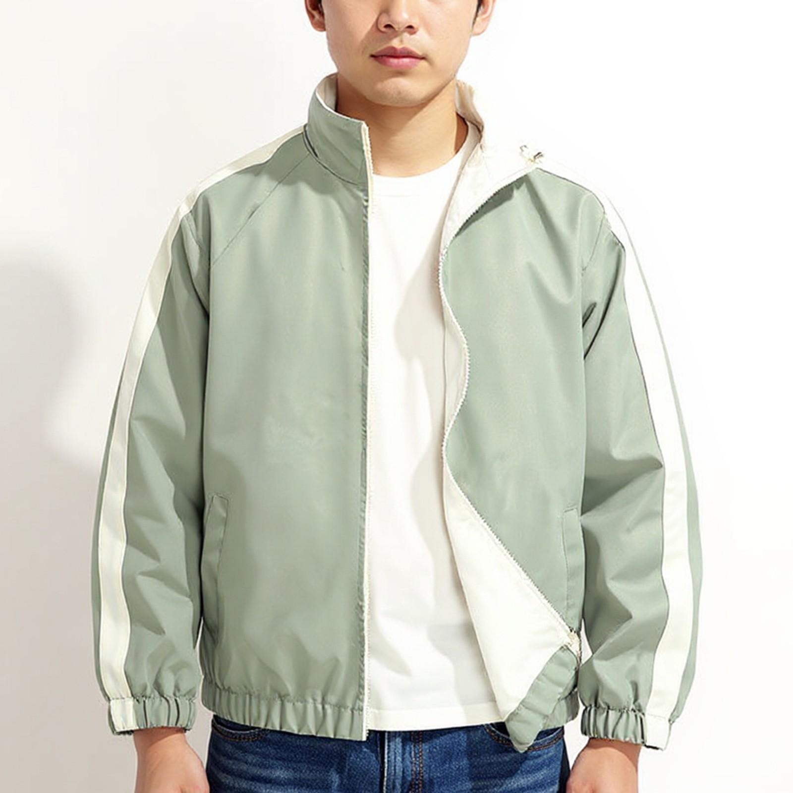 

Мужская повседневная куртка Ветрозащитная и водонепроницаемая куртка-автомат Повседневная универсальная XXL зелёный