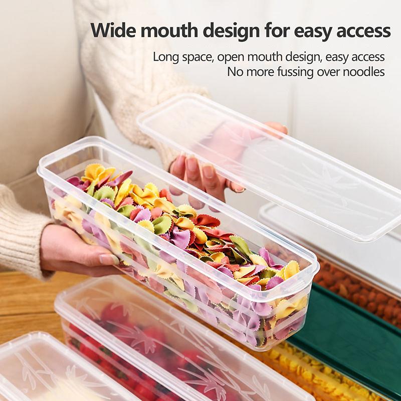 Noodle Spaghetti Container Kitchen Cereals Storage Box Sealed Jar Grain Spaghetti Tank Household Moisture-Proof Keep Fresh Box