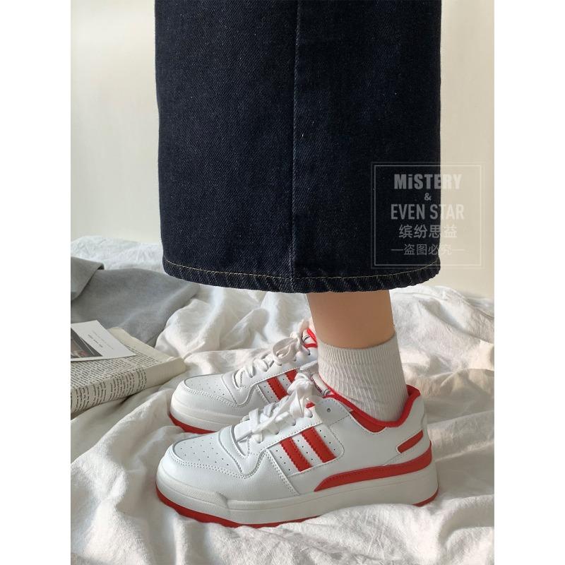 Little white shoes versatile height increase casual shoes women's new student breathable sports board shoes 701