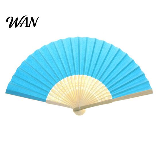 Lightweight Bamboo Fan Chinese Style Silk Folding Fan, Ribs Decorative Handheld Summer Cooling Portable Party Favors for Men Women Wooden
