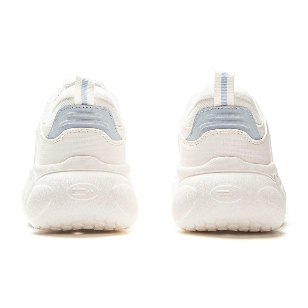 Li Ning Cloud Cushioning Slip Resistant Abrasion Resistant Lightweight Rebound Low top Casual Shoes Women's Mist White AGCV324-2