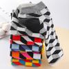 5 Pairs/Pack Men Spring Summer Thin Breathable Cotton Ankle Socks Geometry Pattern Fashion Casual Short Socks