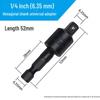 Hexagonal handle to square rod socket drill connector for electric wrench - conversion set