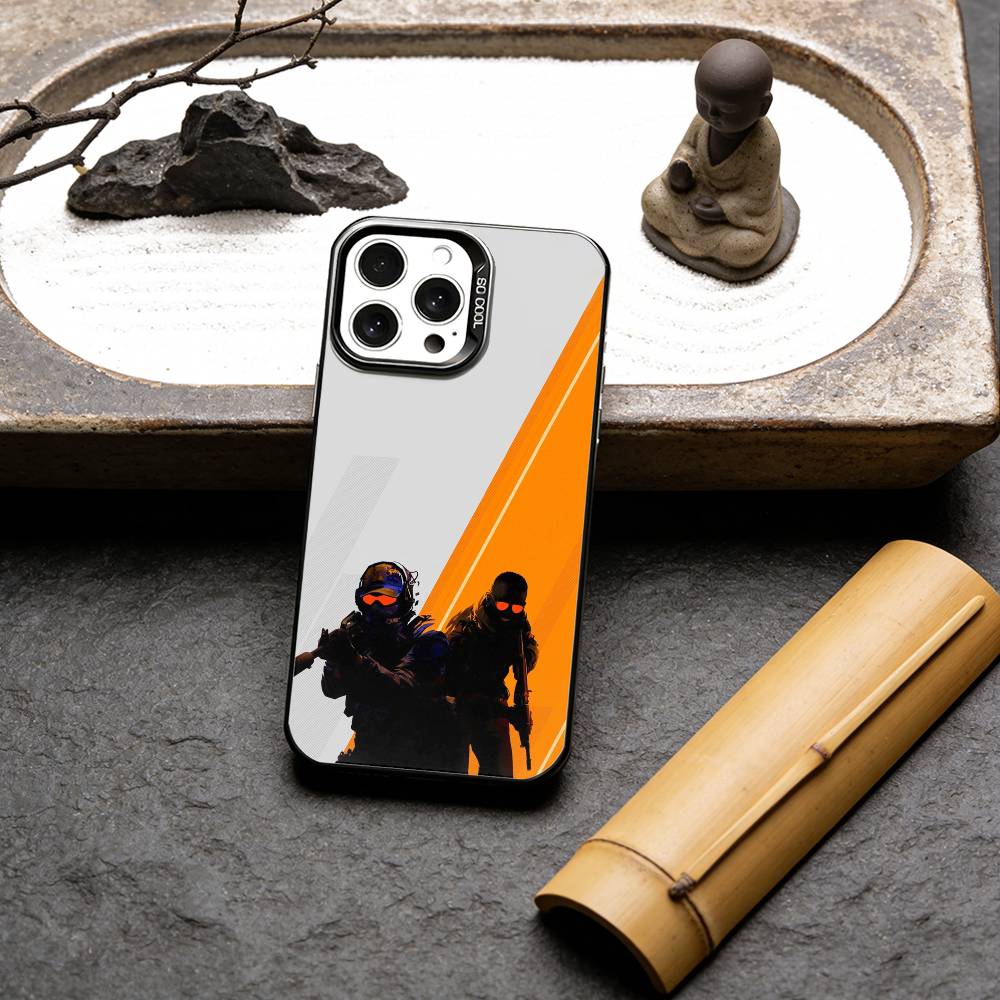 Game Counter Strike CS GO Phone Case For IPhone 16 17 15 14 12 13 Pro Max Black Color Shockproof Cover
