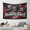 "Carolina Hurricanes Tornado Logo Design" Pattern Wall Hanging Tapestry Decorative Tapestry Home Decor for Bedroom and Living Room