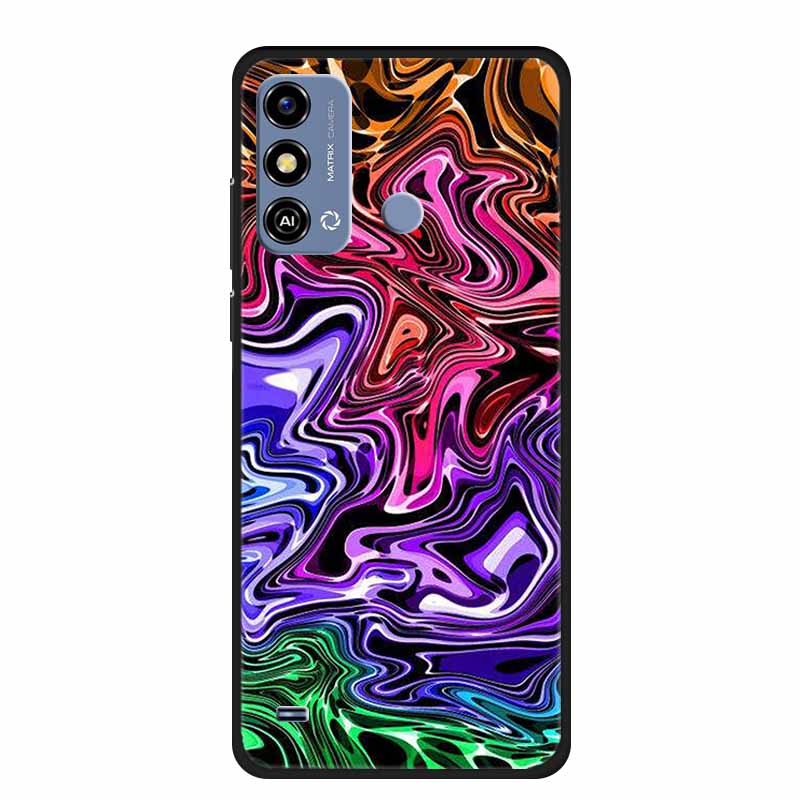 Soft Silicone Cover For ZTE Blade A53 / A53Pro / A53Plus Case Marble TPU Black Protector Case for ZTE Blade A53 Plus Cover Funda