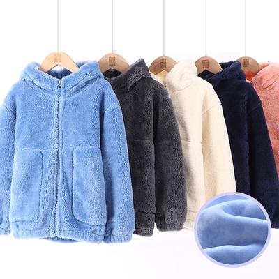  Φθινόπωρο Χειμώνας Ζεστά Παλτό Εξωτερικά Ρούχα Παιδιά Παιδικά Αγόρια Κορίτσια Ρούχα Πολυέστερ Θερμικά Φερμουάρ Μπλούζες με Κουκούλα Γυναίκες Άνδρες
