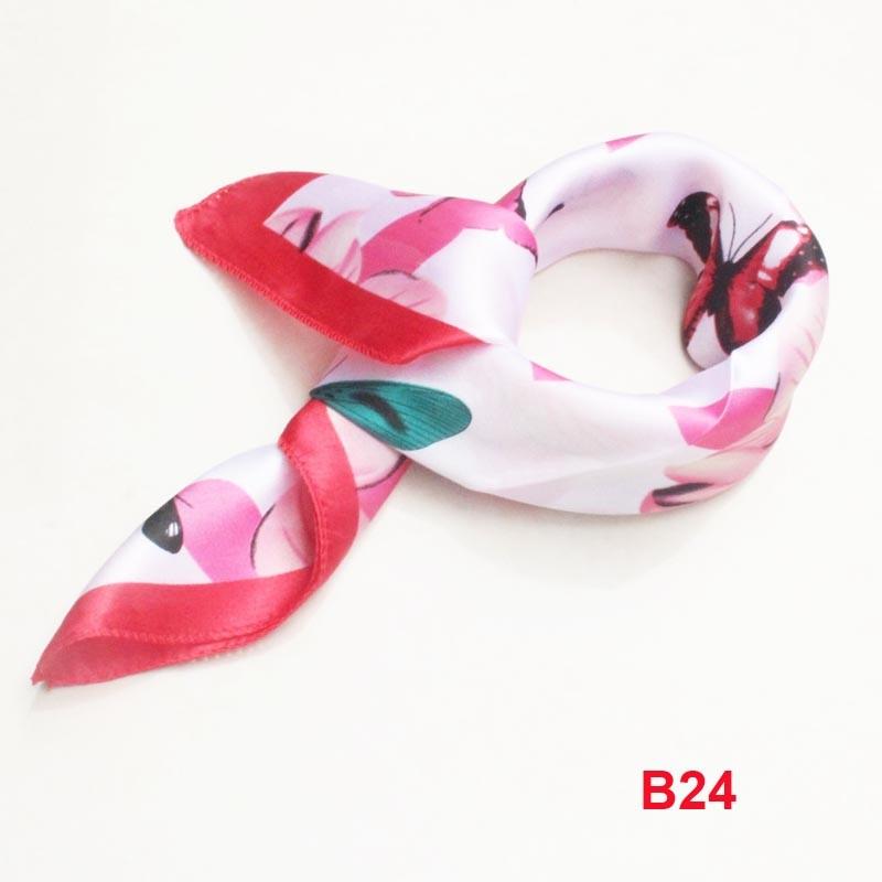 Fashionable Womens scarfs silk scarf Foulard Luxury Scarf NeckerChief  50CM designer scarf women red butterfly B024