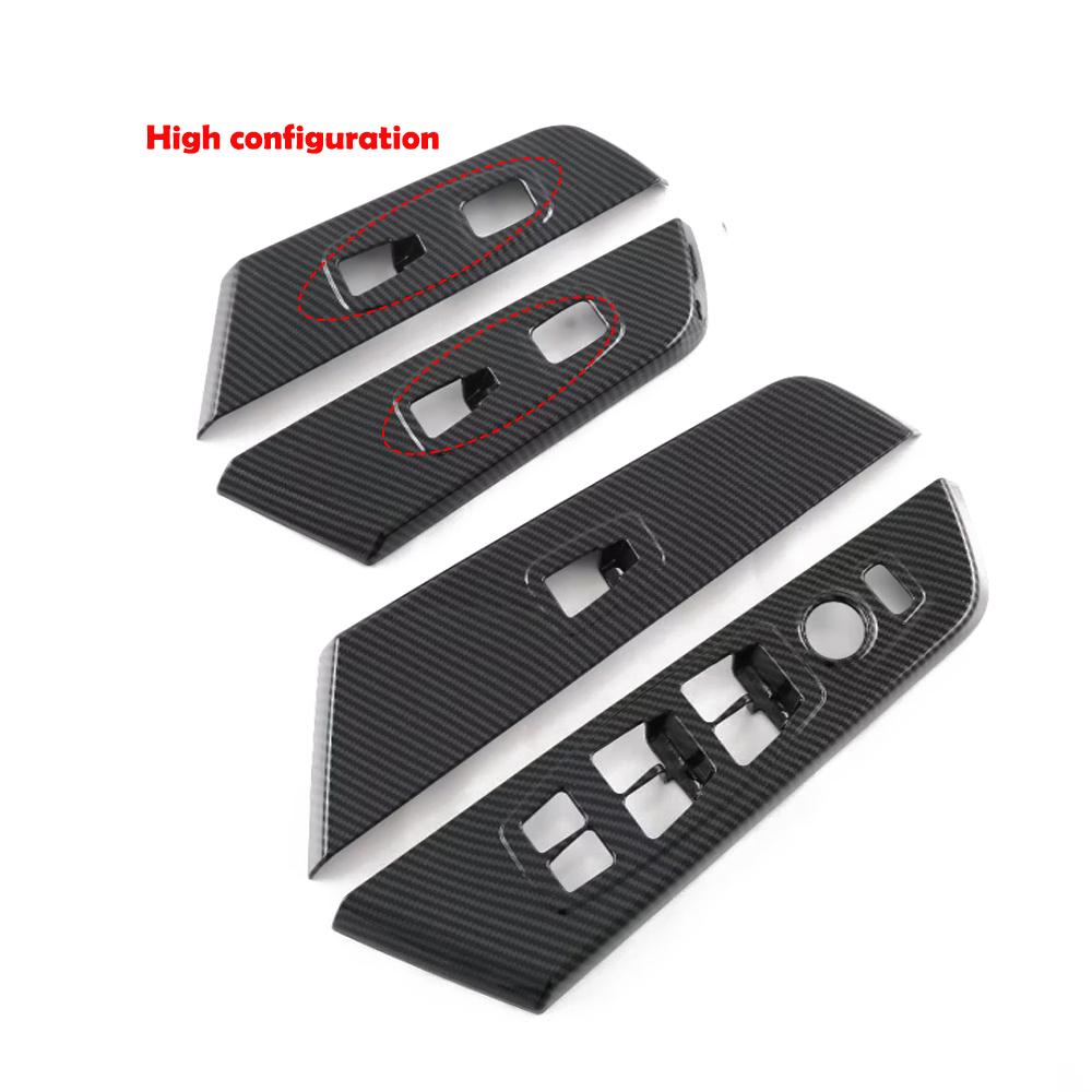 LHD For Ssangyong Torres interior ABS carbonfiber accessories window swtich cover gear shift panle knob air vent cover