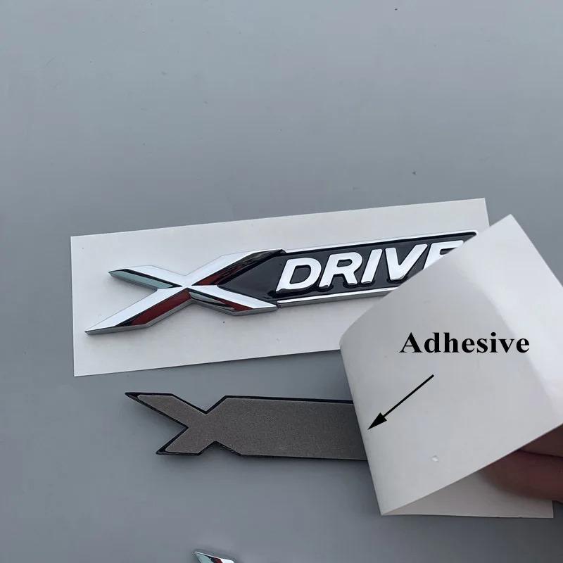 3D Car Rear Trunk Badge Xdrive Emblem Sticker Nameplate X drive Logo For BMW 320d 320i 530d 525d E60 G10 F15 F10 G20 Accessories